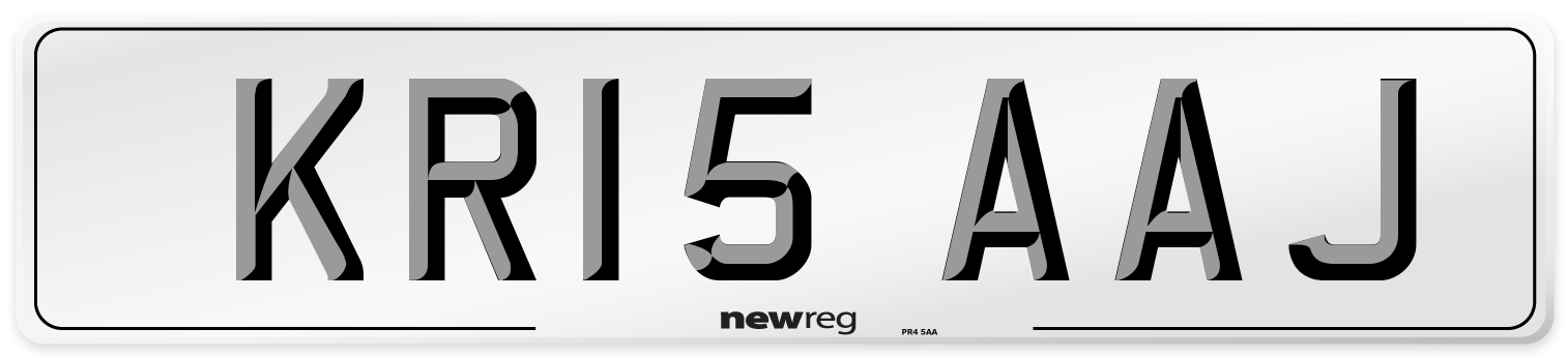 KR15 AAJ Number Plate from New Reg